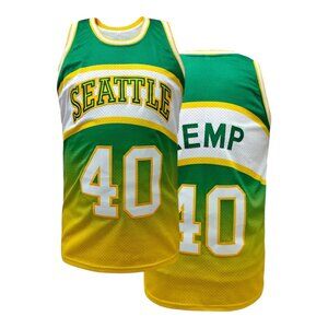 Seattle Supersonics Shawn Kemp #40 Basketball Jersey Stitched Men's Green
